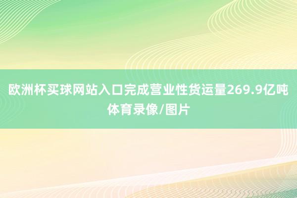 欧洲杯买球网站入口完成营业性货运量269.9亿吨体育录像/图片