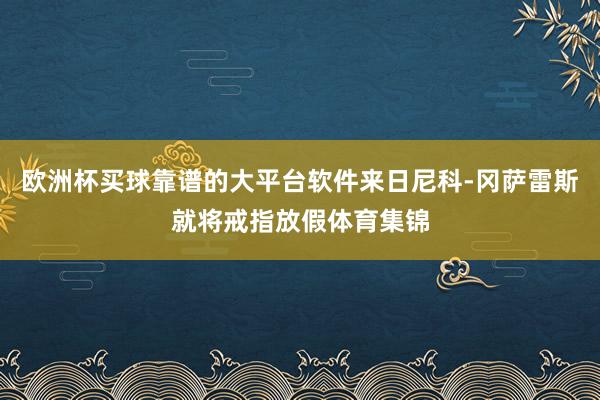 欧洲杯买球靠谱的大平台软件来日尼科-冈萨雷斯就将戒指放假体育集锦