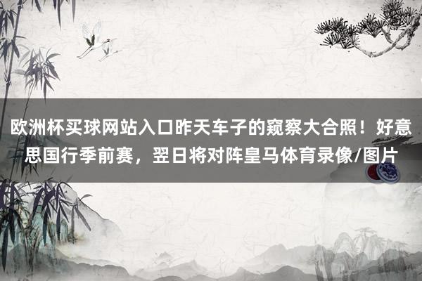 欧洲杯买球网站入口昨天车子的窥察大合照！好意思国行季前赛，翌日将对阵皇马体育录像/图片